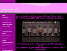 Tablet Screenshot of bridgetsdancestudio.com